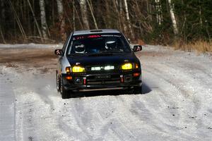 Jack Nelson / Isaac Zink Subaru Impreza on SS1, Nemadji Trail East.