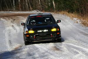 Jack Nelson / Isaac Zink Subaru Impreza on SS1, Nemadji Trail East.