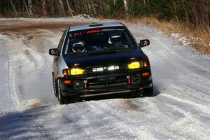 Jack Nelson / Isaac Zink Subaru Impreza on SS1, Nemadji Trail East.