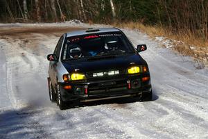 Jack Nelson / Isaac Zink Subaru Impreza on SS1, Nemadji Trail East.