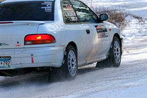 Jack Nelson / Isaac Zink Subaru Impreza on SS1, Nemadji Trail East.