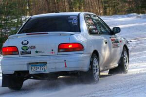 Jack Nelson / Isaac Zink Subaru Impreza on SS1, Nemadji Trail East.