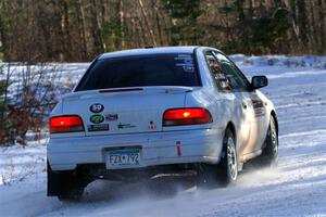 Jack Nelson / Isaac Zink Subaru Impreza on SS1, Nemadji Trail East.