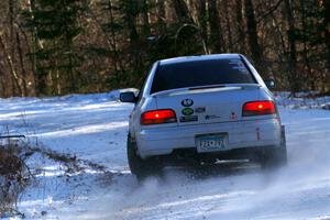 Jack Nelson / Isaac Zink Subaru Impreza on SS1, Nemadji Trail East.