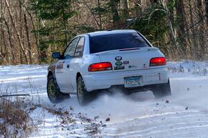 Jack Nelson / Isaac Zink Subaru Impreza on SS1, Nemadji Trail East.