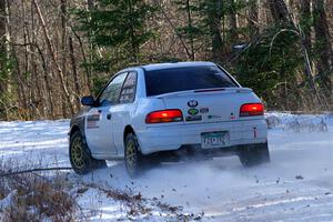 Jack Nelson / Isaac Zink Subaru Impreza on SS1, Nemadji Trail East.