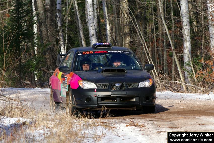 Colin Gleason / Tom Addison Subaru Impreza 2.5RS on SS1, Nemadji Trail East.