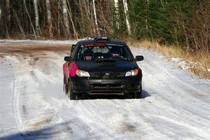 Colin Gleason / Tom Addison Subaru Impreza 2.5RS on SS1, Nemadji Trail East.