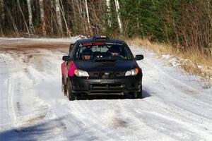 Colin Gleason / Tom Addison Subaru Impreza 2.5RS on SS1, Nemadji Trail East.