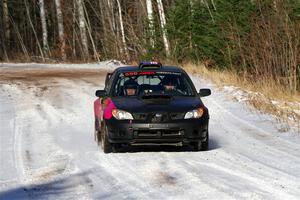 Colin Gleason / Tom Addison Subaru Impreza 2.5RS on SS1, Nemadji Trail East.