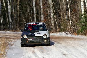 Peter Farrow / Jackson Sedivy Subaru WRX on SS1, Nemadji Trail East.