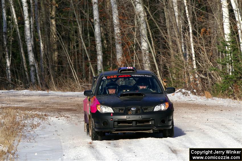 Colin Gleason / Tom Addison Subaru Impreza 2.5RS on SS1, Nemadji Trail East.