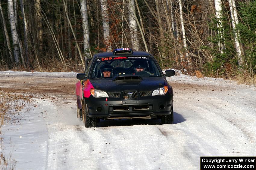 Colin Gleason / Tom Addison Subaru Impreza 2.5RS on SS1, Nemadji Trail East.