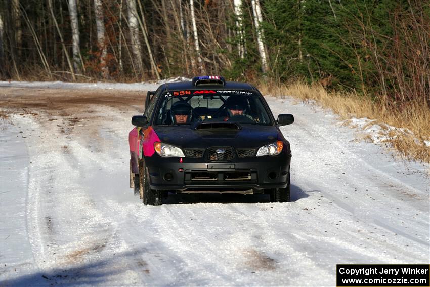 Colin Gleason / Tom Addison Subaru Impreza 2.5RS on SS1, Nemadji Trail East.