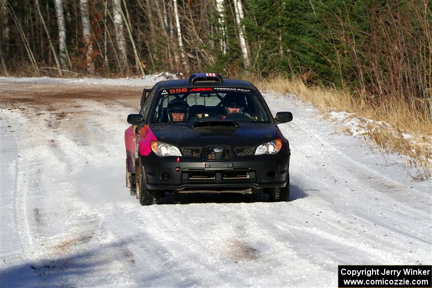 Colin Gleason / Tom Addison Subaru Impreza 2.5RS on SS1, Nemadji Trail East.