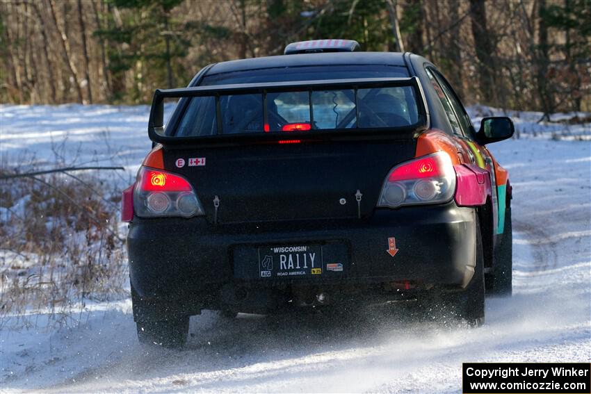 Colin Gleason / Tom Addison Subaru Impreza 2.5RS on SS1, Nemadji Trail East.