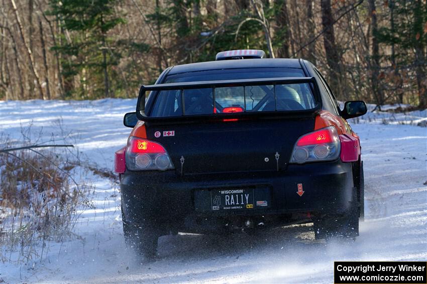 Colin Gleason / Tom Addison Subaru Impreza 2.5RS on SS1, Nemadji Trail East.