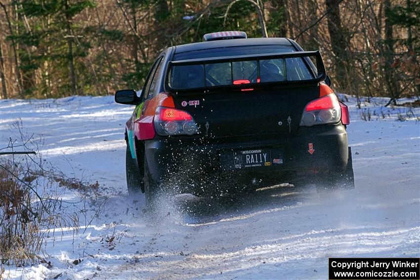 Colin Gleason / Tom Addison Subaru Impreza 2.5RS on SS1, Nemadji Trail East.