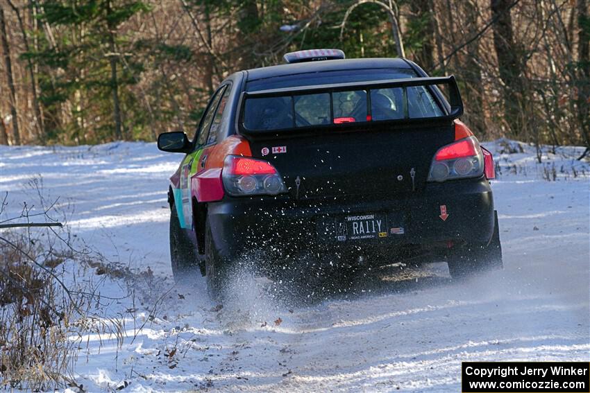 Colin Gleason / Tom Addison Subaru Impreza 2.5RS on SS1, Nemadji Trail East.