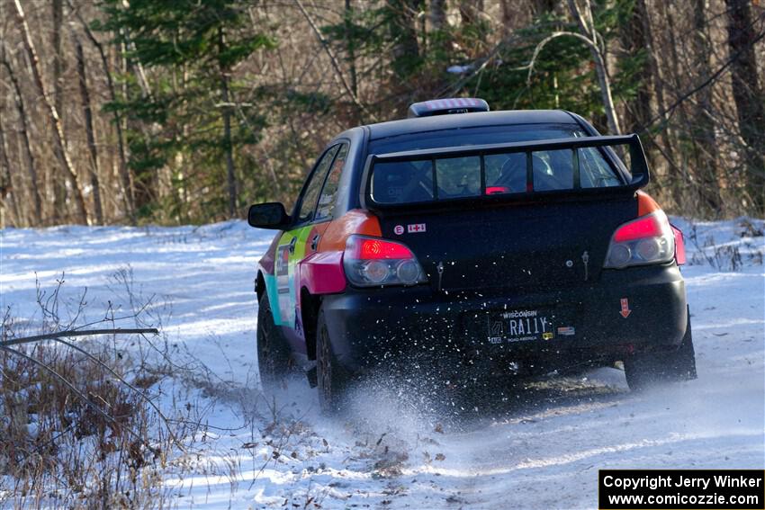 Colin Gleason / Tom Addison Subaru Impreza 2.5RS on SS1, Nemadji Trail East.