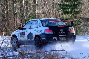 Peter Farrow / Jackson Sedivy Subaru WRX on SS1, Nemadji Trail East.