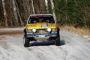 Scott Parrott / Shawn Silewski Chevy S-10 on SS1, Nemadji Trail East.