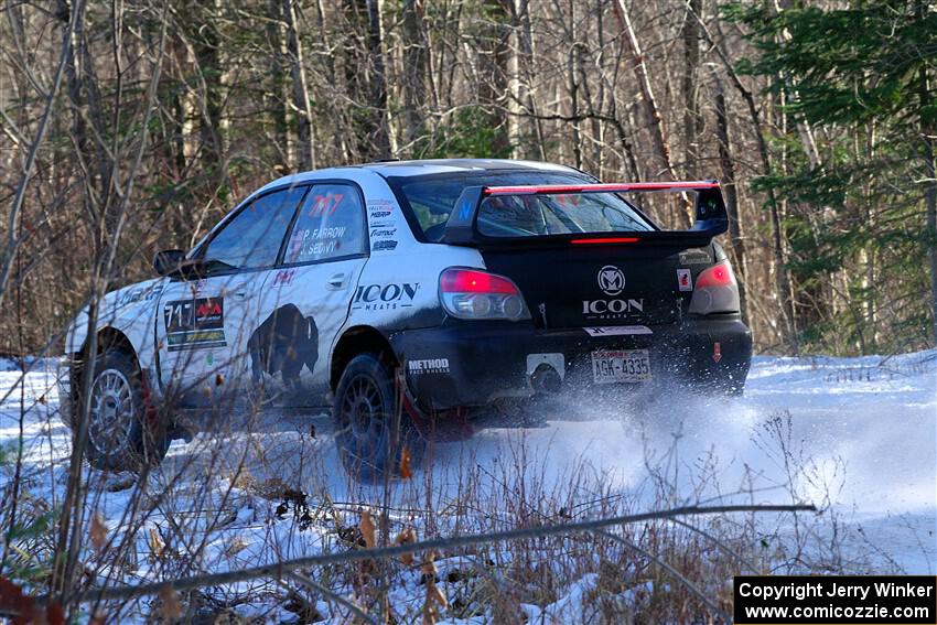 Peter Farrow / Jackson Sedivy Subaru WRX on SS1, Nemadji Trail East.