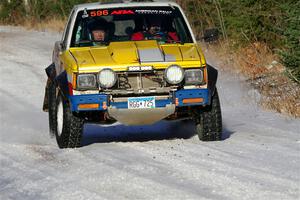 Scott Parrott / Shawn Silewski Chevy S-10 on SS1, Nemadji Trail East.