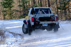 Scott Parrott / Shawn Silewski Chevy S-10 on SS1, Nemadji Trail East.