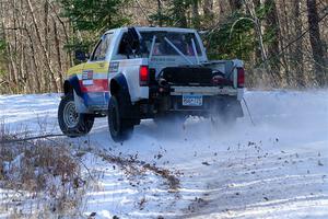 Scott Parrott / Shawn Silewski Chevy S-10 on SS1, Nemadji Trail East.