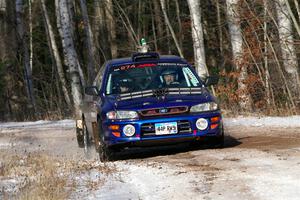 Mark Lietha / Brayden Samis Subaru Impreza 2.5RS on SS1, Nemadji Trail East.