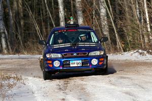 Mark Lietha / Brayden Samis Subaru Impreza 2.5RS on SS1, Nemadji Trail East.