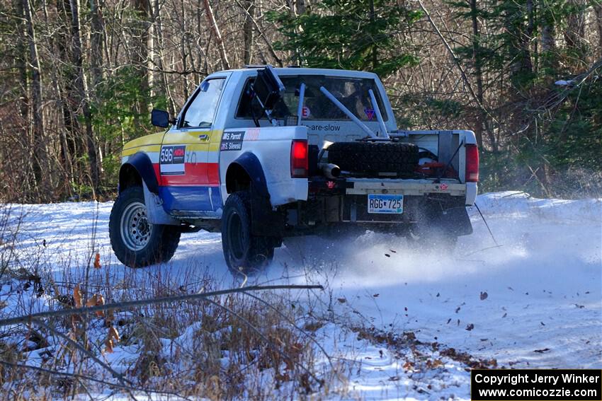 Scott Parrott / Shawn Silewski Chevy S-10 on SS1, Nemadji Trail East.