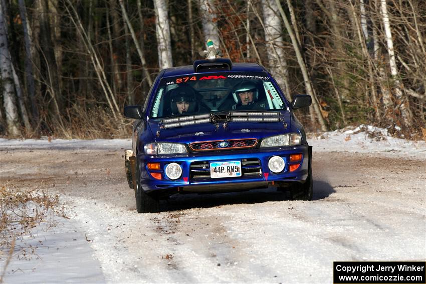 Mark Lietha / Brayden Samis Subaru Impreza 2.5RS on SS1, Nemadji Trail East.