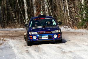 Mark Lietha / Brayden Samis Subaru Impreza 2.5RS on SS1, Nemadji Trail East.