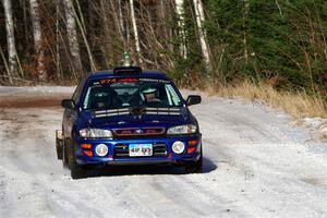 Mark Lietha / Brayden Samis Subaru Impreza 2.5RS on SS1, Nemadji Trail East.