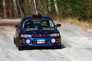 Mark Lietha / Brayden Samis Subaru Impreza 2.5RS on SS1, Nemadji Trail East.