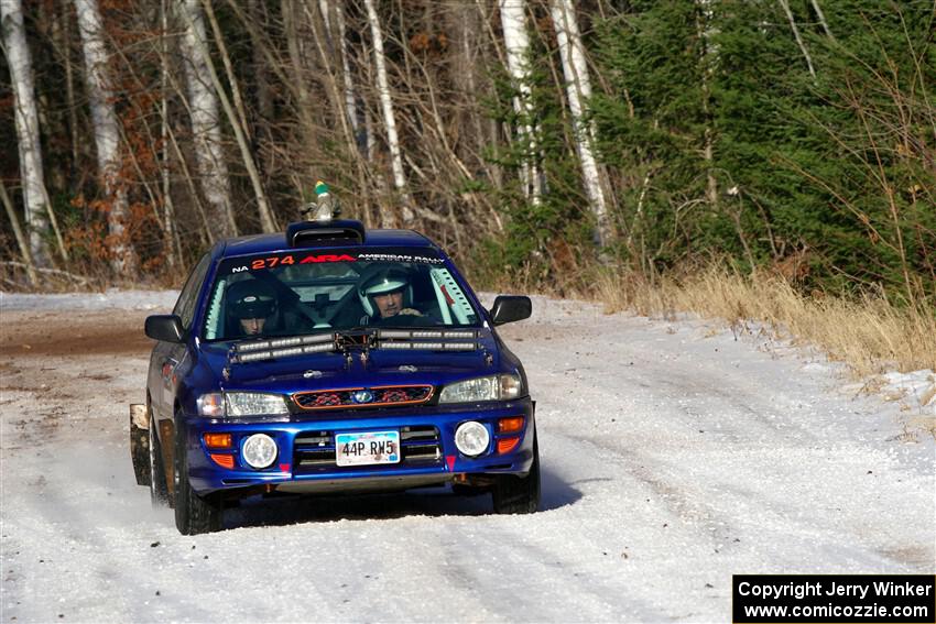 Mark Lietha / Brayden Samis Subaru Impreza 2.5RS on SS1, Nemadji Trail East.