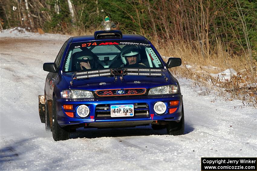 Mark Lietha / Brayden Samis Subaru Impreza 2.5RS on SS1, Nemadji Trail East.