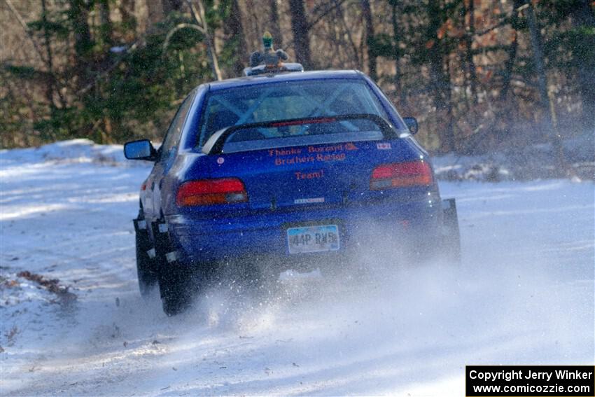 Mark Lietha / Brayden Samis Subaru Impreza 2.5RS on SS1, Nemadji Trail East.