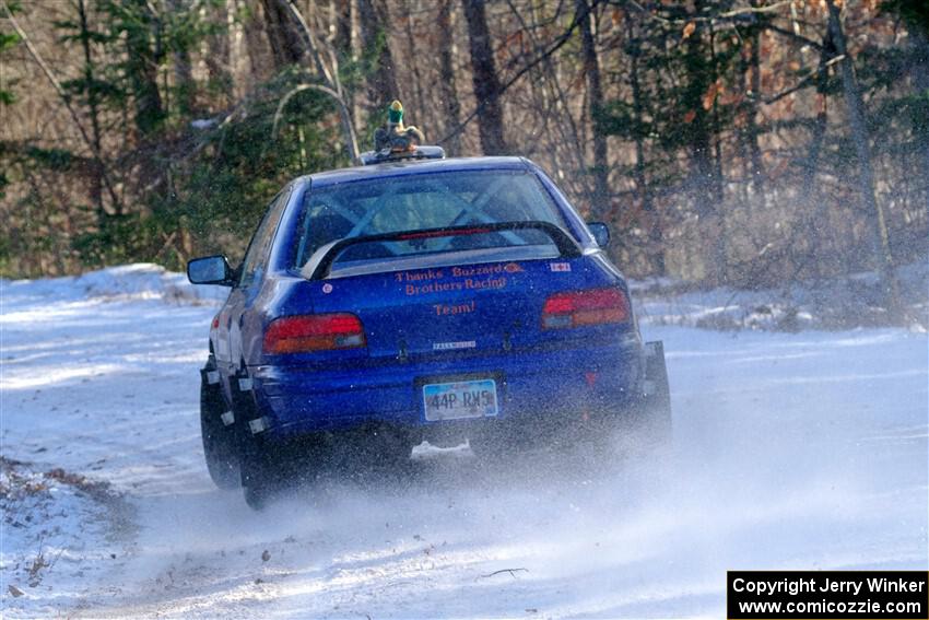 Mark Lietha / Brayden Samis Subaru Impreza 2.5RS on SS1, Nemadji Trail East.