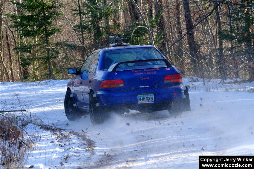 Mark Lietha / Brayden Samis Subaru Impreza 2.5RS on SS1, Nemadji Trail East.