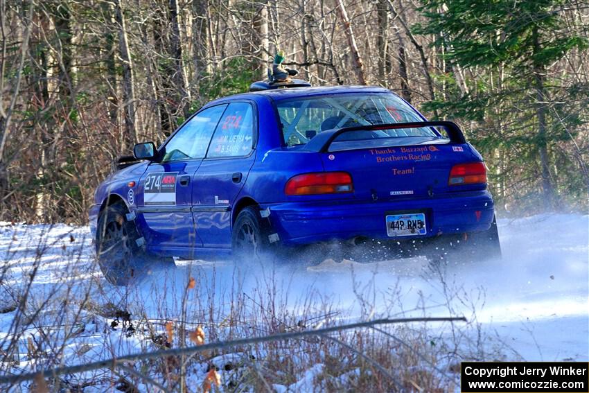 Mark Lietha / Brayden Samis Subaru Impreza 2.5RS on SS1, Nemadji Trail East.