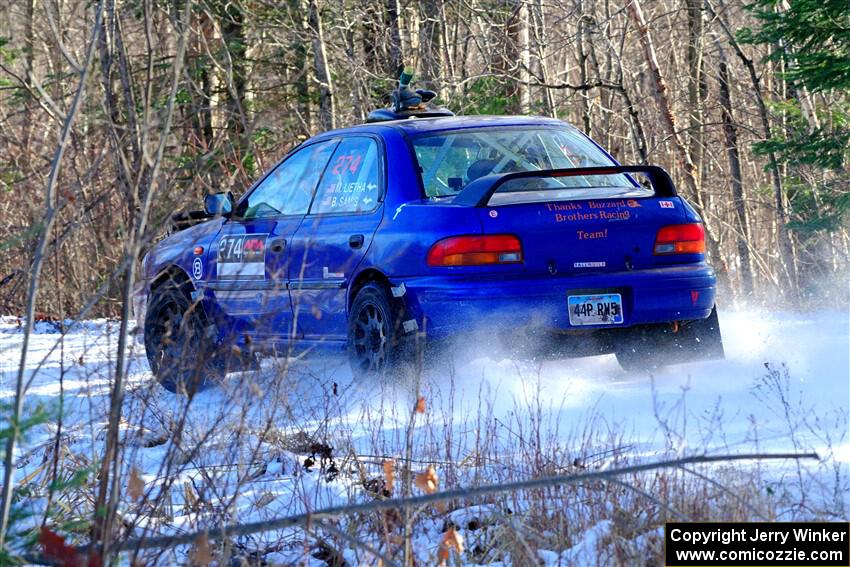 Mark Lietha / Brayden Samis Subaru Impreza 2.5RS on SS1, Nemadji Trail East.