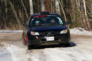 Jonah Becken / Peyton Reece Subaru Impreza 2.5i on SS1, Nemadji Trail East.