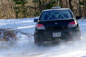 Jonah Becken / Peyton Reece Subaru Impreza 2.5i on SS1, Nemadji Trail East.