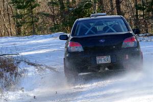 Jonah Becken / Peyton Reece Subaru Impreza 2.5i on SS1, Nemadji Trail East.