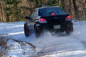 Jonah Becken / Peyton Reece Subaru Impreza 2.5i on SS1, Nemadji Trail East.