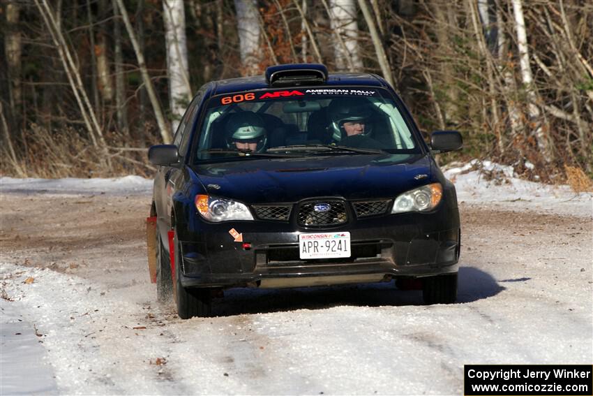 Jonah Becken / Peyton Reece Subaru Impreza 2.5i on SS1, Nemadji Trail East.