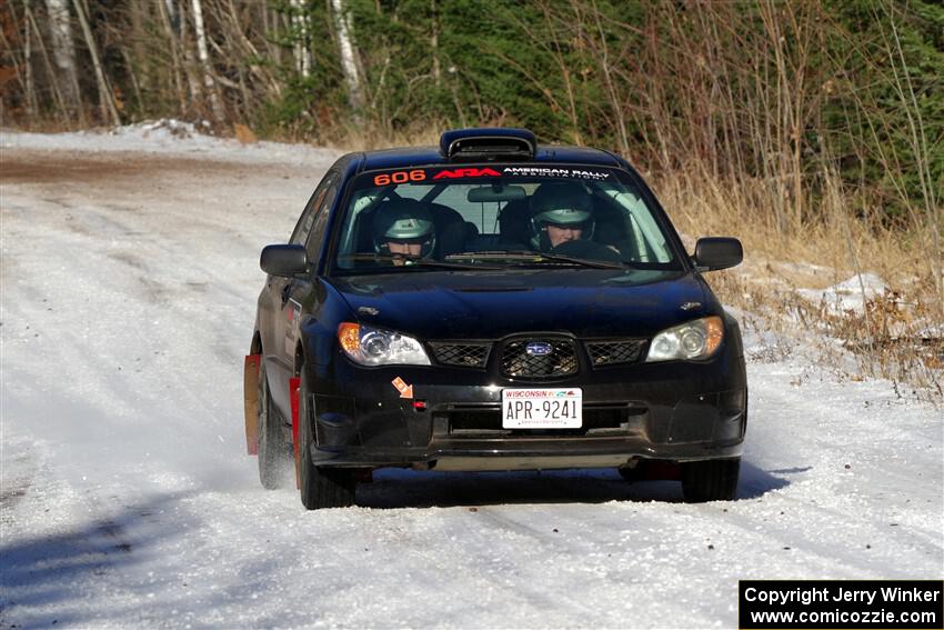 Jonah Becken / Peyton Reece Subaru Impreza 2.5i on SS1, Nemadji Trail East.